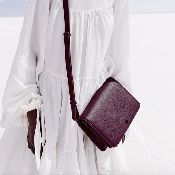 Dagne Dover Handbags - NWOT Dagne Dover Women Crossbody Bag Oxblood Leather Andra Organize quiet luxury